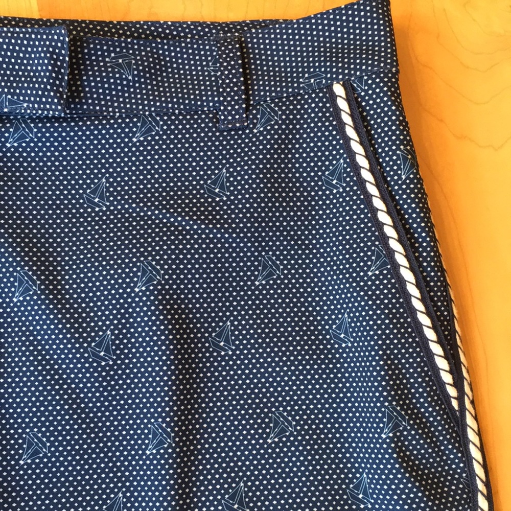LADY HAGEN | Sailboat ⛵ Print Nautical Golf Shorts - Picture 8 of 15